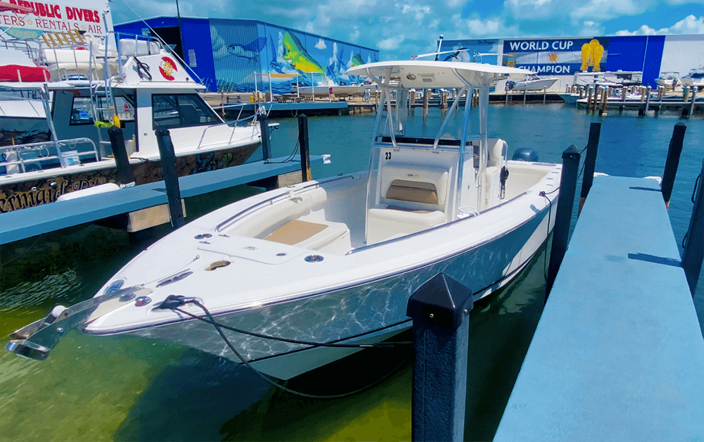 An image of Boat #23 - 27’ SEA HUNT GAMEFISH from Anchors Away Boat Rentals