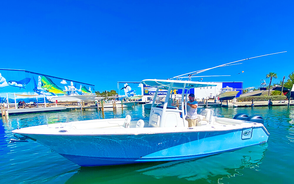 An image of Boat #24 - 27’ SEA HUNT GAMEFISH from Anchors Away Boat Rentals