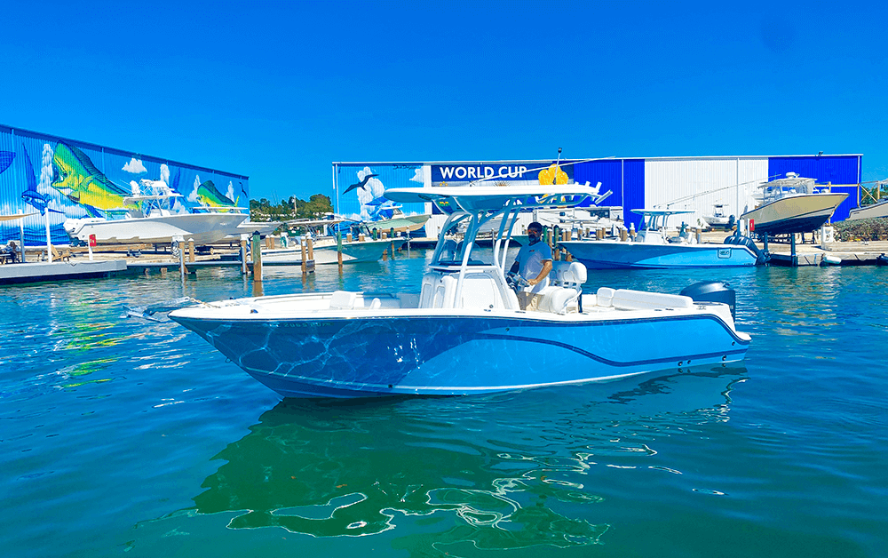An image of Boat #29 - 25' SEAFOX from Anchors Away Boat Rentals