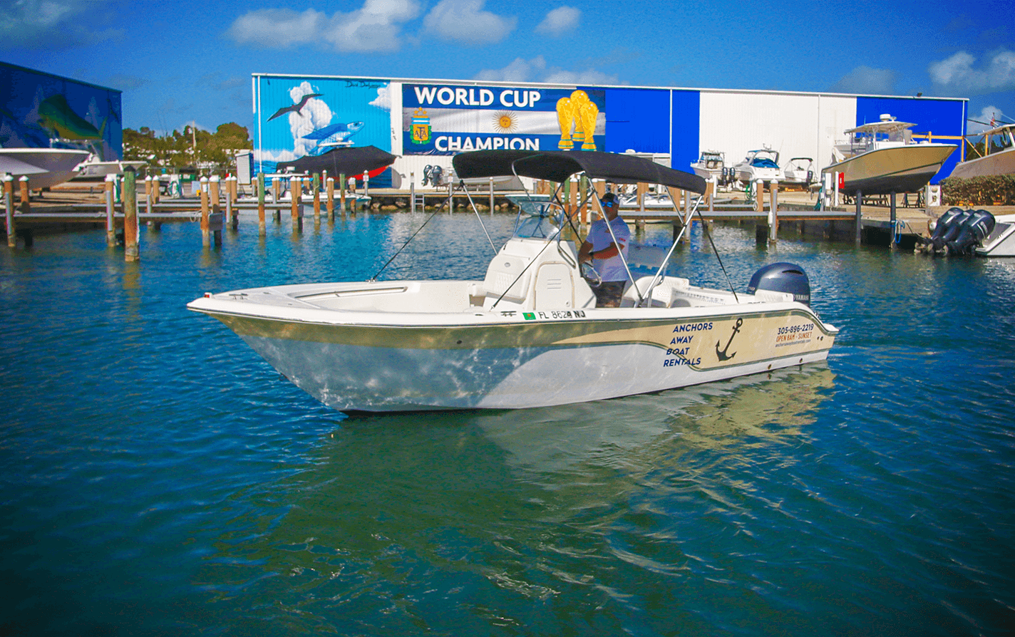 An image of Boat #5 - 23' SEAFOX from Anchors Away Boat Rentals